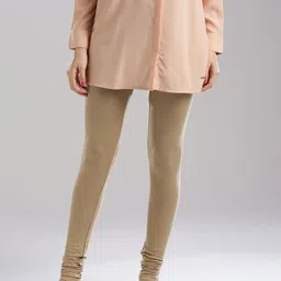 WISHFUL by W Women Beige Churidar Leggings-picture-36