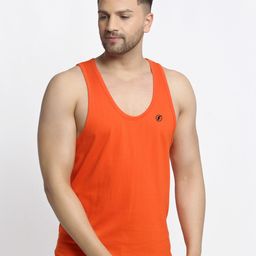 Friskers Scoop Neck Pure Cotton Gym Innerwear Vests-image-70