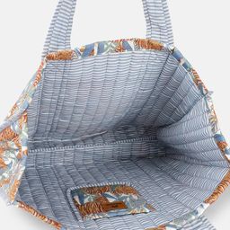 Anouk Printed Structured Tote Bag with Quilted image 5