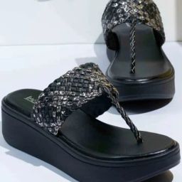 Inc.5 Women's Black T-Strap Wedges-image-1