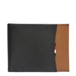 Tommy Hilfiger Mudcreek Black & Tan Casual Leather Bi-Fold Wallet for Men-25
