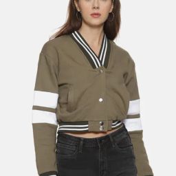 Campus Sutra Olive Full Sleeves Sweatshirt-image-43