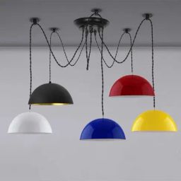 Homesake Spider Multicolor Metal Adjustable DIY Semi-Globe Pendant Light  (Bulb not included)-image-12