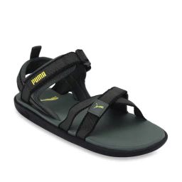 Puma Men's Pebble MU IDP Charcoal Grey Floater Sandals-image-25