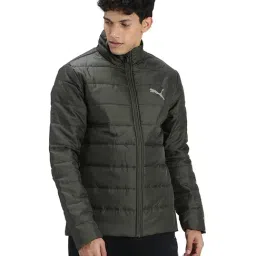 Puma Dark Green Regular Fit Sports Jacket-image-21