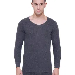 Bodycare Insider Grey Melange Regular Fit Thermal Top-image-53