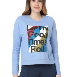 Vero Moda Blue Graphic Print Sweatshirt-image-41