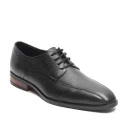 Teakwood Leathers Men's Black Derby Shoes-image-72