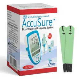 AccuSure Glucometer Test Strips, 50 Strips (Only Strips)-image-89