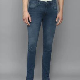 Louis Philippe Navy Cotton Jeans-picture-36