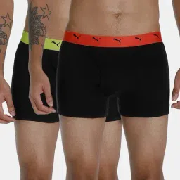 Puma Black Regular Fit Trunks - Pack of 2-23