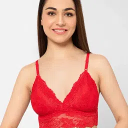 Clovia Red Half Coverage Bralette-picture-14