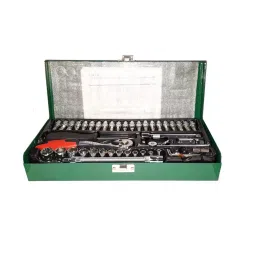 Keaa 6.35 mm (1/4 inch) Drive Chrome Vanadium Steel 46 Pieces Socket and Bit Set-3