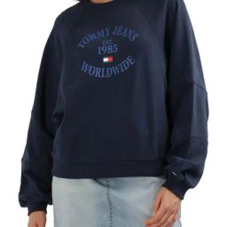 Tommy Hilfiger Blue Logo Regular Fit Sweatshirt-image-16