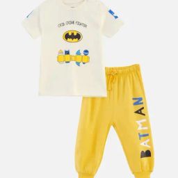 Nap Chief Unisex White Cotton Graphic Night Suit-image-33