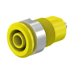 Staubli BANANA JACK, 4MM, 24A, SOLDER, YELLOW, 49.7049-24 (Pack of 2)-image-9