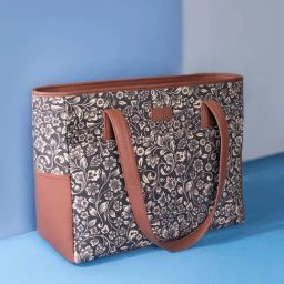 ZOUK Black Printed Mother's Tote Bag-image-78