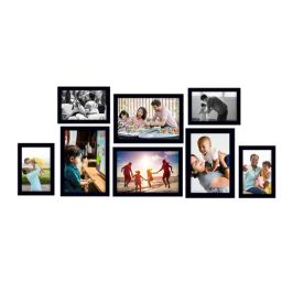 ecraftindia Memory Wall Collage Photo Frame - Set of 8 Photo Frames for 4 Photos of 5'x 7', 4 Photos of 4'x6' image 3
