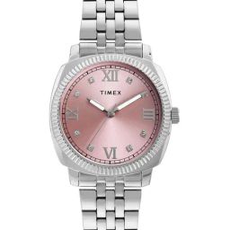 Timex Pink Round Dial Analog Womens Watch - TWEL234SMU01-28
