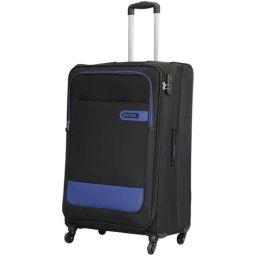 Citizen Wander Weave Black Color Block Soft Large Trolley Bag - 78 Cms-41