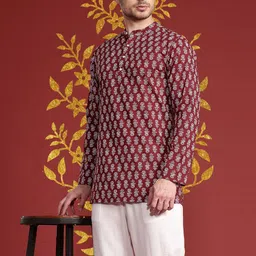 Anouk Ethnic Motifs Printed Kurta-image-32