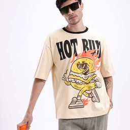 Kook N Keech Men Printed Pure Cotton Oversized T-shirt-image-38