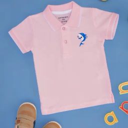 Pantaloons Baby Kids Peach Cotton Polo T-Shirt-image-12