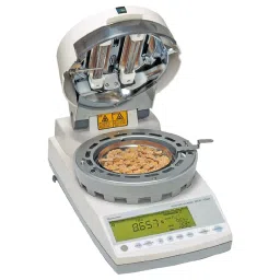 Shimadzu UniBloc Electronic Moisture Balance External Calibration 120 g Capacity 1 mg/0.001 g Display, MOC120H-24