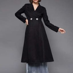 Miss Chase Black Plain Jacket-42