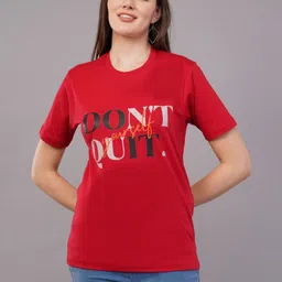 AgAtelier Women Typography Printed T-shirt-picture-26