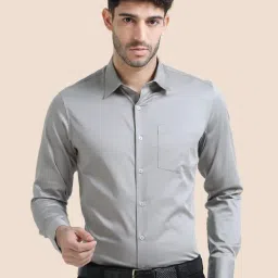 The Formal Club Grey Comfort Fit Shirt-picture-37