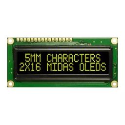 MIDAS DISPLAYS OLED, 2X16, YELLOW/GREEN ON BLACK, MCOB21605G1V-EYP-image-82