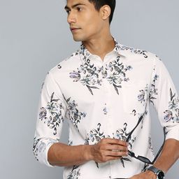 Flying Machine Pure Cotton Floral Printed Slim Fit Casual Shirt-image-79