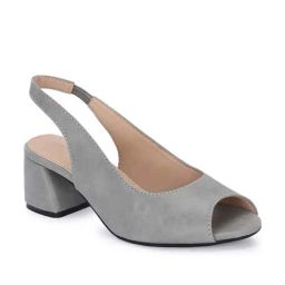 Clog London Women's Grey Sling Back Sandals-image-37