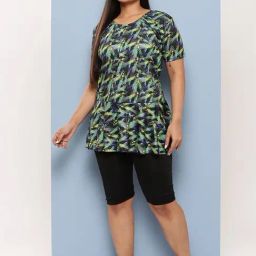 Aarika Black Printed Swim Suit-image-9