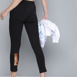 Puma Women Brand Logo Printed Mid Rise 7/8 Slim Fit Knitted Track Pant-picture-10