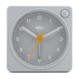 Braun Grey Classic Travel Analog Alarm Clock-36