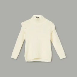 Juniors by Lifestyle Girls White Sweater-picture-16