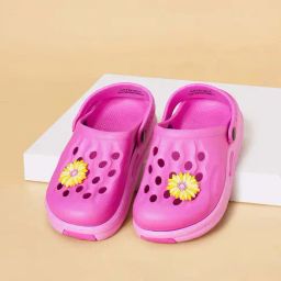 Pantaloons Junior Lavender Back Strap Clogs-image-9