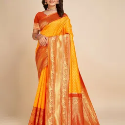 AMRUTKALA SAREES Woven Design Zari Banarasi Saree-image-72