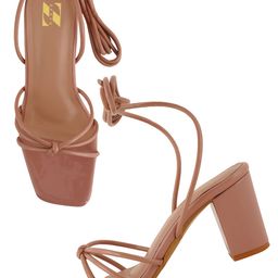 ZENVO Strapy Open Toe Block Heel Gladiators image 2