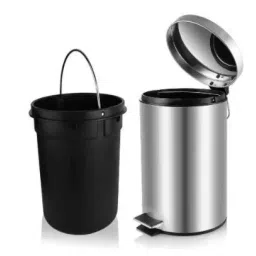 OPR 6 L Silver Stainless Steel Pedal Dustbin 1 Pc-picture-23