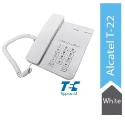 Alcatel T-22  Corded Landline Phone With Flashing Visual Ringer Indicator White-39