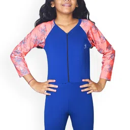 Aqua Holic Girls Printed Swim Legsuit-image-91