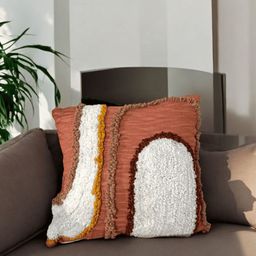 LUSHLYF White Set of 2 Quirky Square Cushion Covers-34