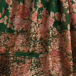DIVASTRI Embellished Sequinned Semi-Stitched Lehenga & Unstitched Blouse With Dupatta image 3