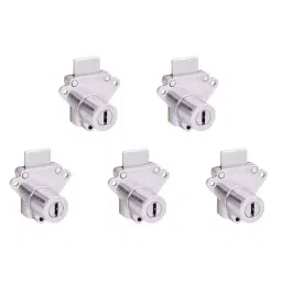 Harrison 30 mm Silver Zinc 9 Pin Furniture Lock with 2 Keys Each, MPL-0631-PK05 (Pack of 5 Pcs)-38