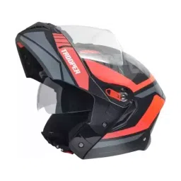 Studds TROOPER D1 DECOR BLACK (580 mm) Large Full Face Flip-Up Helmet, D1 BLACK N8-26