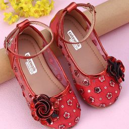 Cute Walk by Babyhug Sandals - Red-image-17