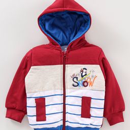 Cucumber Full Sleeves Hooded Sweatshirt Multiprint - Red-image-110